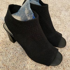 Impo Stretch Black Heels, Size 7.5